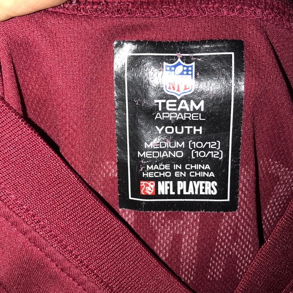 NWOT Youth’s Redskins Garçon Jersey - Picture 8 of 8